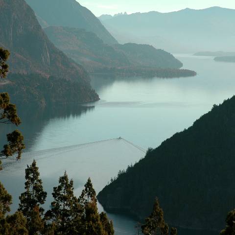 Lago Lácar desde mirador Arrayan